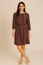 STEVEN ALAN Dress S M Red SILK Whimsical FLORAL Print PREPPY ACADEMIA MINI SHIFT