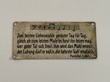 Blechschild Richard Wagner Parsifal  Zum letzten Liebesmahle...