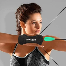 Archery Glove Finger Tab Leather Guard For Recurve/Compound Bow 3 Finger Gloves