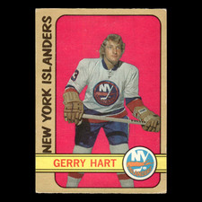 Gerry Hart Rookie #139 1972 O-Pee-Chee New York Islanders Hockey Card NHL EX. rookie card picture