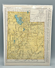 1943 Rand McNally Popular Map of Utah