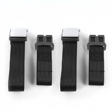 Ford Van 1968-1974 Airplane 2pt Black Lap Bucket Seat Belt Kit - 2 Belts Street Ford Van 1968-1974 Airplane 2pt Black Lap Bucket Seat Belt Kit - 2 Belts Street