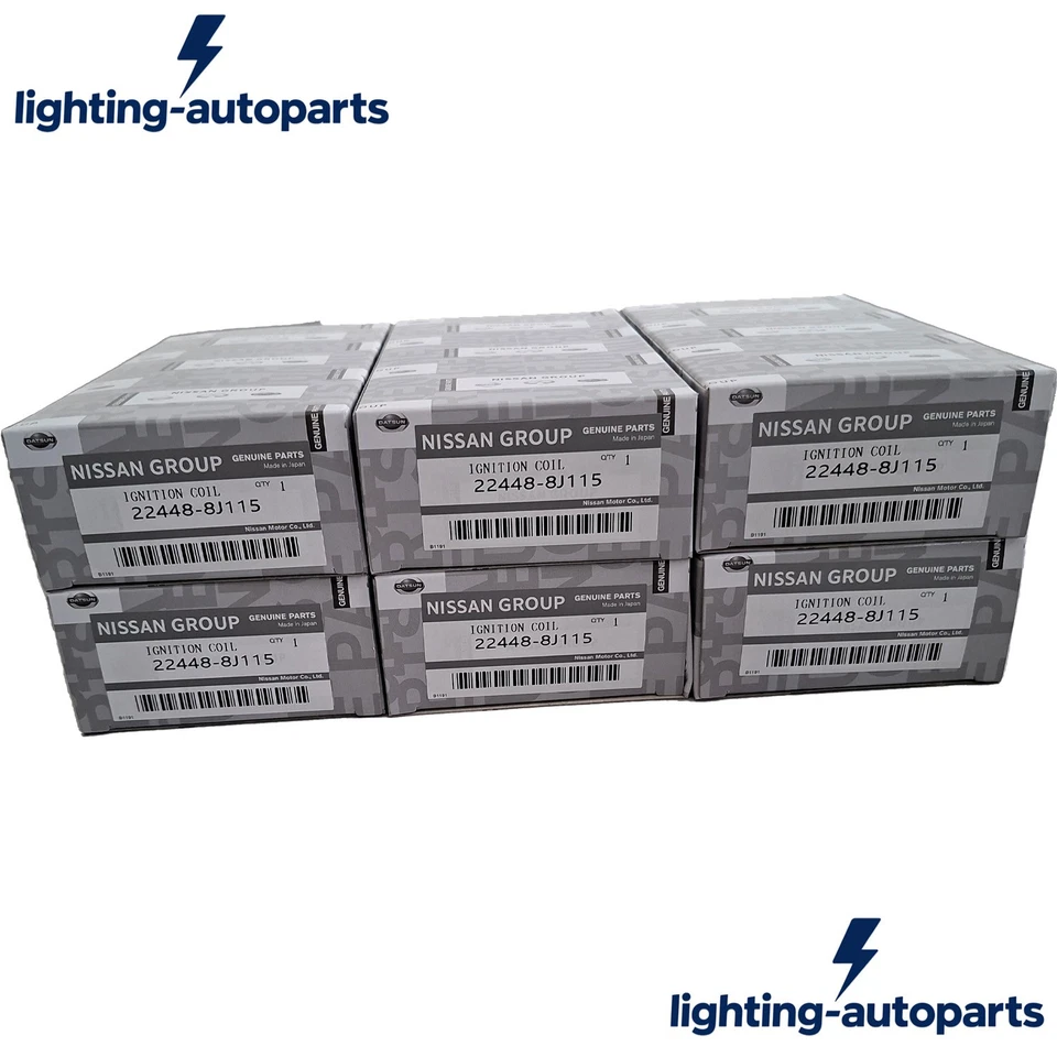 NEW OEM NISSAN x6 Ignition Coils 22448-8J115 For 2001-2019 Nissan & Infiniti V6 Foto 2 de 4