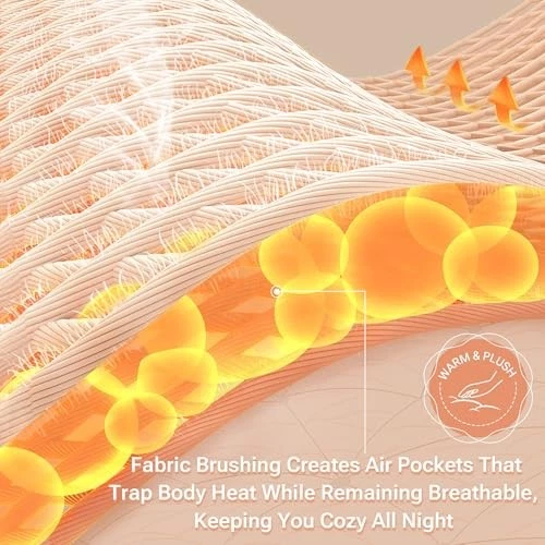 Sábana True North by Acogedora Franela Cálida 100% Algodón - Novedad Doble Azul Sólido Foto 3 de 4