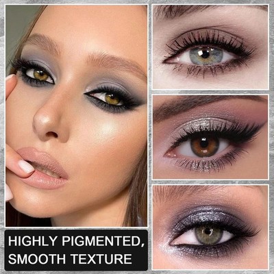 42 Colors Smokey Eye Shadow Makeup Palette,Nude White Black Grey Brown Matte ...
