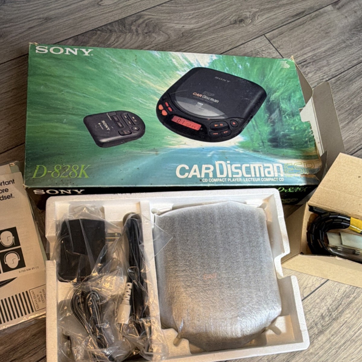Sony Car Discman D-828K Black CD Player ESP Hydro Suspension