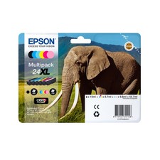 Epson Elephant Multipack 6-colours 24XL Claria Photo HD Ink