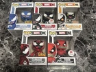 Funko Pop Marvel Lot Of 5 Venom, Anti-Venom, Carnage, Toxin