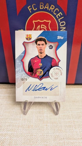 2024-25 Topps FC Barcelona 125th Anniversary Noah Darvich Rookie Auto Blue 10/75