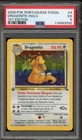 Pokemon Dragonite Fossil 1st Edition PORTUGUESE Holo Rare #4 PSA 5