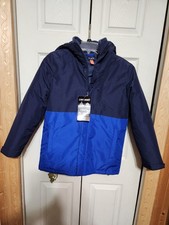 Nwt Boys Place Multi Wear Winter Jacket Two Tone Blue Size 10/12