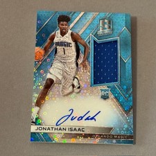 Jonathan Isaac Auto Jersey Patch Rookie RC 2017-18 Spectra /99 Prizm Blue Magic