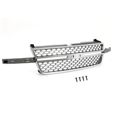 For Silverado 1500 2500 3500 Hd Pickup 03-07 Chrome Grille Honeycomb Style Grill