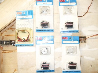 r/c gws servos futaba mini indoor speed controller radio controlled new
