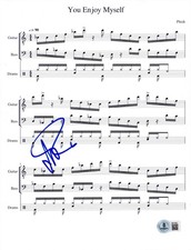 Trey Anastasio Signed You Enjoy Myself Sheet Music Phish Autograph Beckett