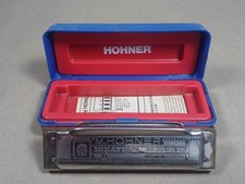 c1980 HOHNER Blues Harp Vintage Harmonica Key C Germany w/ Original Case