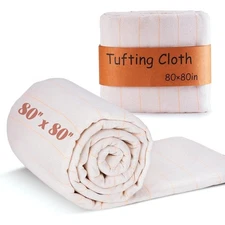 80" ? 80" Tufting Cloth with Marked Lines Monks Cloth for Rug tufting kit, Prima
