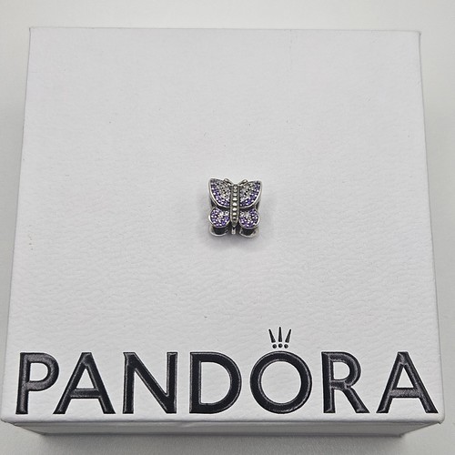 Genuine Pandora Sparkling Purple Pave Butterfly Charm ALE 925 791257ACZ