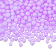 Foam Beads, 4-6mm Mini Polystyrene Foam Balls Bright Purple, 1 Pack 30g 