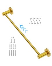 Gold Stainless Steel Bathroom Towel Bar Shower Rod Wall Mount Hand Hanger