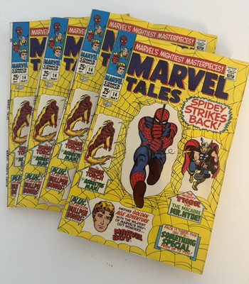 MARVEL TALES #14 - 1968 SPIDER-MAN - Lot of 4 - Beat Up Comics - See Pics