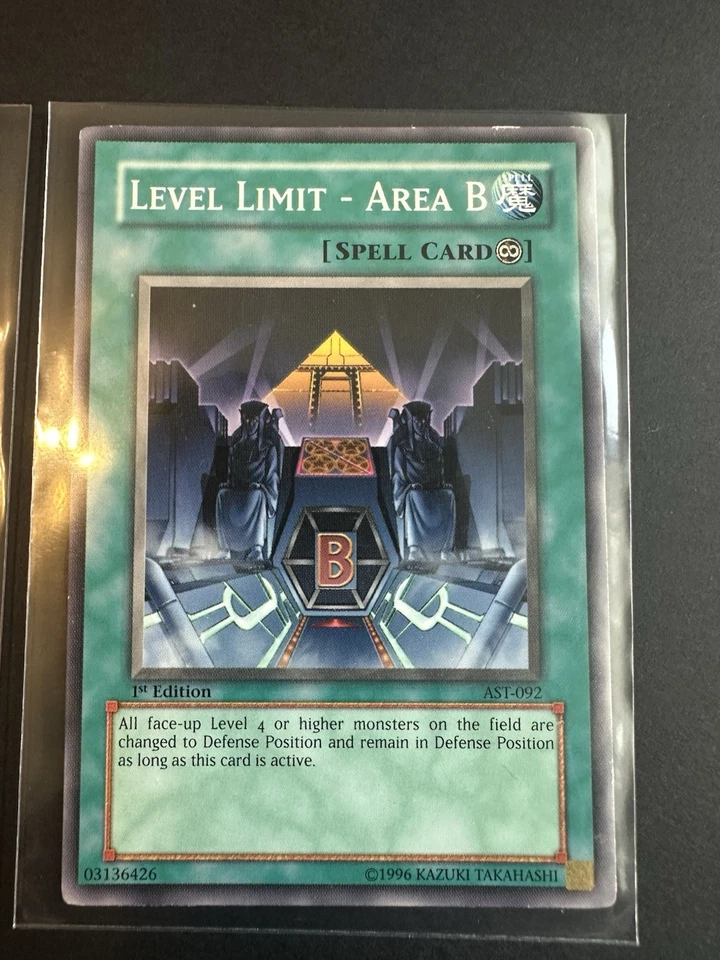 2x MP Level Limit - Area B - AST-092 - Common - 1st Edition Moderately Played - Image 3 of 4