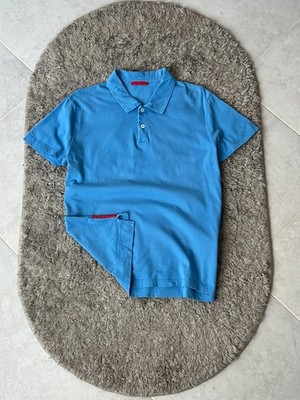 PRADA Polo Red Label Vintage Luxury Blue Color size L