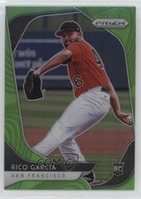 2020 Panini Prizm Tier II Lime Green Prizm 82/125 Rico Garcia #156 0b0