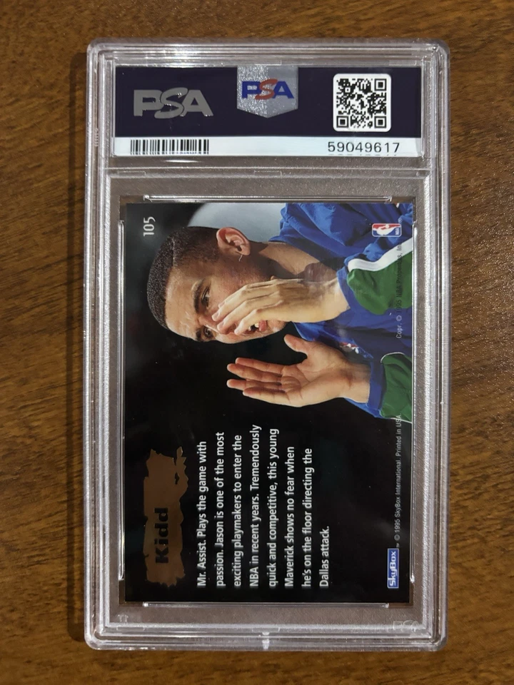 ✨1994-95 Skybox Emotion Jason Kidd Rookie RC #105 PSA 10 gemas como nuevo HoF Foto 2 de 2