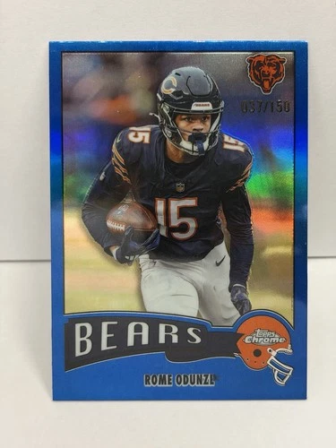2025 Topps Chrome Rome Odunze Blue Refractor (RAW)