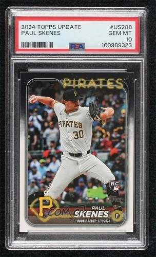 2024 Topps Update Rookie Debut Paul Skenes #US288 PSA 10 GEM MT 1w3