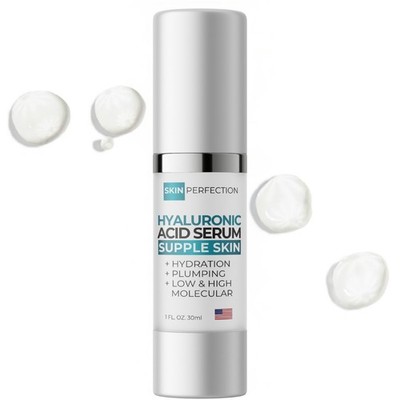100% Pure Hyaluronic Acid PLUMPS Hydrates Added Volume Moisture NASHA Non-Animal