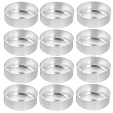 200pcs Aluminum Tea Light Tins Can Scented Candle Making Container Empty Case