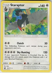 Staraptor 83/111 Crimson Invasion Rare