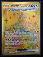 Carte Pokémon Terapagos Ex Gold 180/131 EV8.5 Evolutions Prismatiques FR