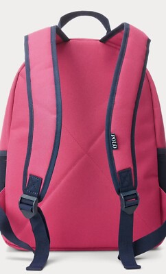 Polo Ralph Lauren Backpack Sport Pink Big Pony Logo Backpack New