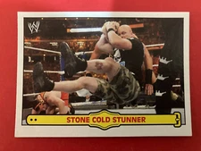 2012 WWF/WWE Topps Heritage Ringside Action # 3 Stone Cold Stunner