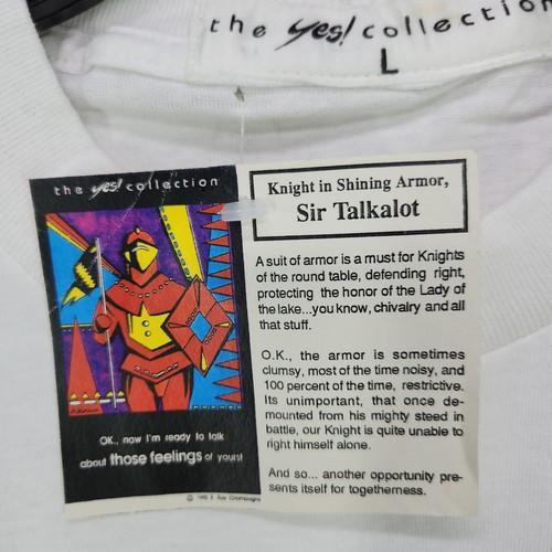 Vintage Tshirt 1992 Ray Champagne Yes Collection Mens L White Single Stitch - Picture 13 of 17