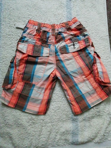 Next Boys Checked Shorts 4 Year Old with adjustable waist band. Good condition. - Picture 6 of 7