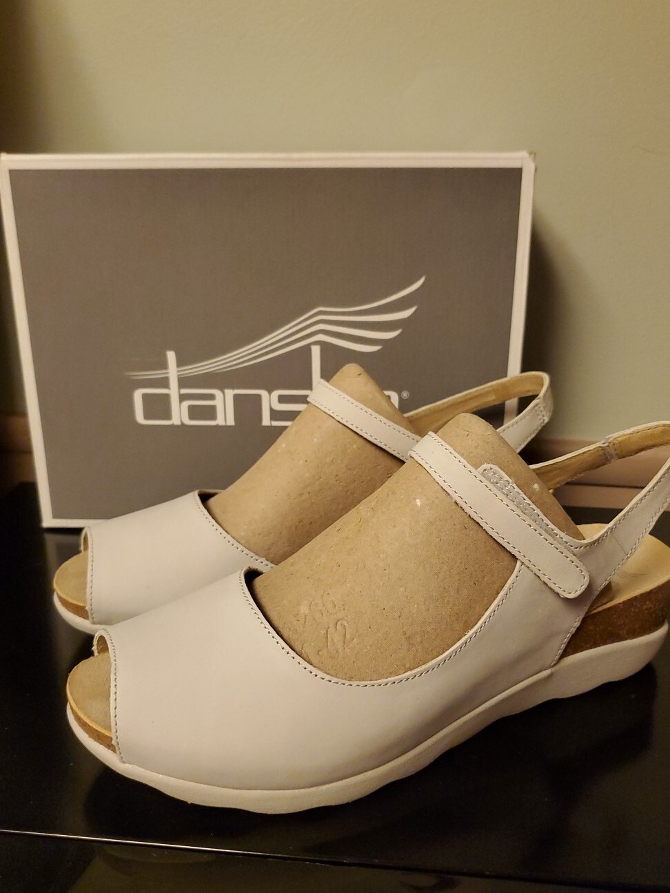 Dansko Marcy Women's Sandal Shoes, Ivory Milled Nubuck, US 11.5-12 W42 NEW image 8
