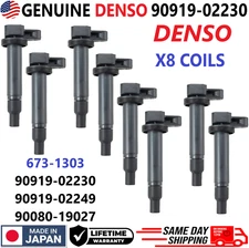 GENUINE DENSO Ignition Coils For 1998-2009 Toyota & Lexus 4.3L 4.7L, 90919-02249