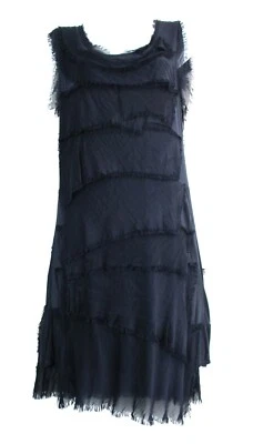 Mujer 30% Silk70% Viscosa (Ruffles) 95% (Base) Vestido Corto Onesizeregular - Imagen 1 de 4