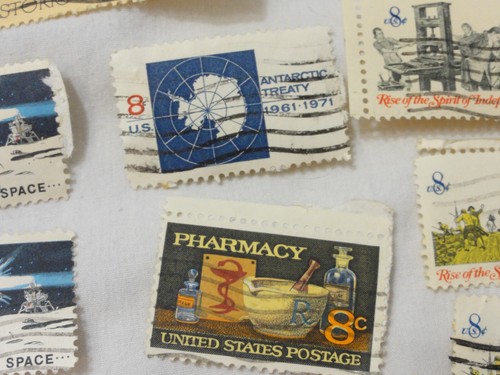 US Stamp ~ Random 8c Cent ~ Post Office, Boston Tea Party ~ Used ~ Lot 65 - Picture 11 of 24