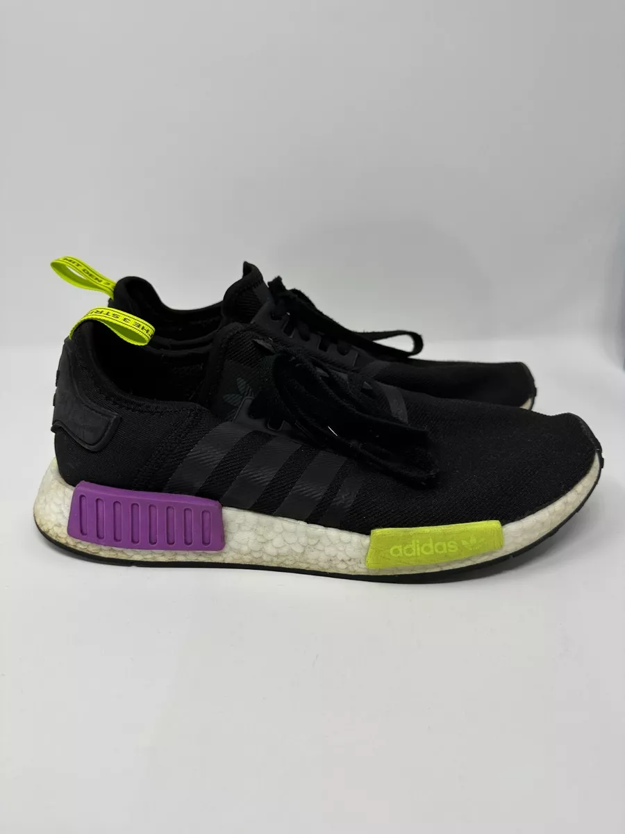 Adidas nmd black purple sale