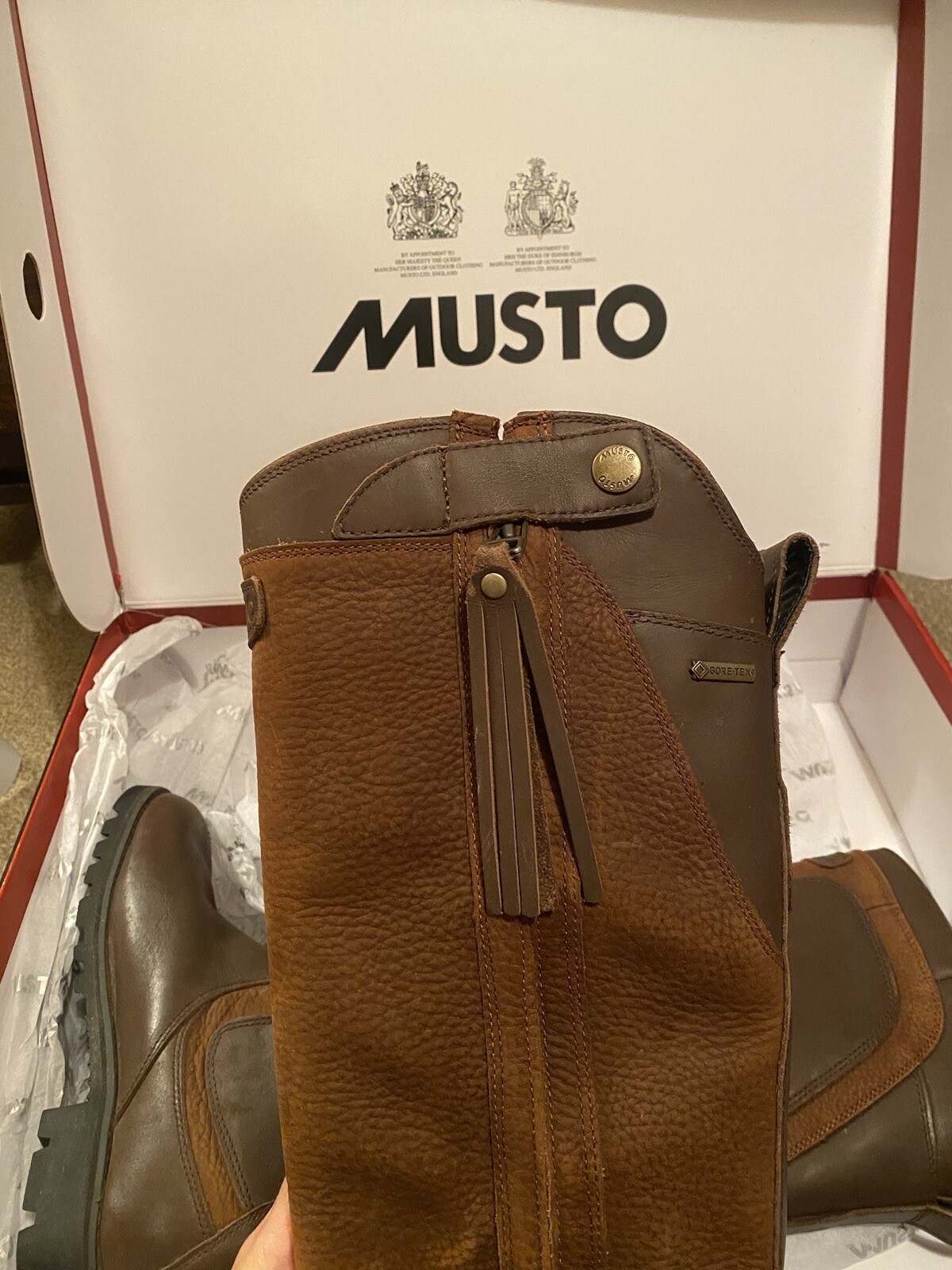 MUSTO Suffolk ladies leather country boots size 6 (fits More Like