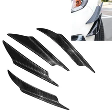 Carbon Fiber Front Bumper Canards Diffuser Lip Splitter Fins For Universal Car