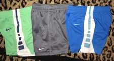 NWT Toddler Boy's Nike Elite Stripe Shorts 24M Grey Blue Green Mesh athletic