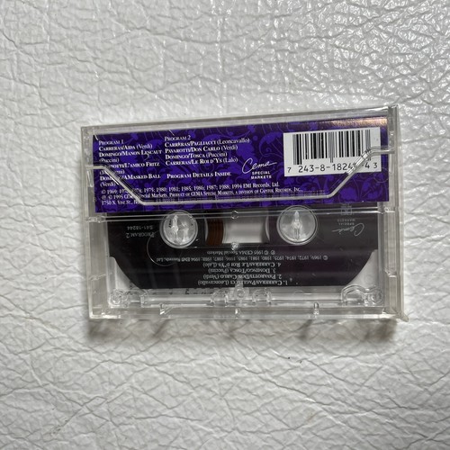 The Three Great Tenors Cassette 1995 - New Sealed - Imagen 2 de 2