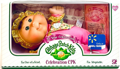 Jakks Pacific 2008 Cabbage Patch Kids Celebration CPK 10'' Girl Baby Doll NIB