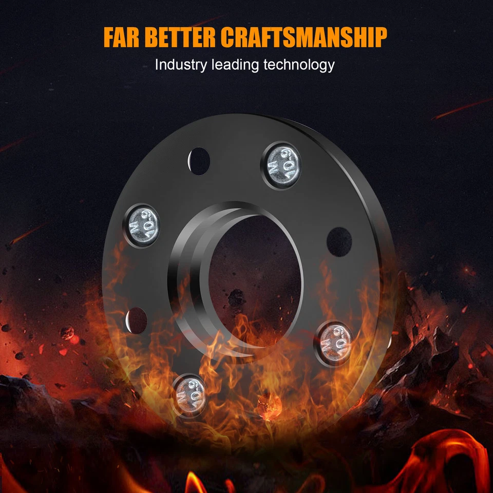 2 pcs 15mm 4x114.3 12x1.25 10.9 studs For Nissan Altima Sentra wheel spacers - Image 4 of 4